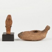 ANCIENT CERAMIC EGYPTIAN FIGUR