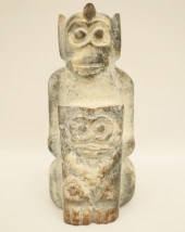 ANCIENT CHINESE CARVED STONE M