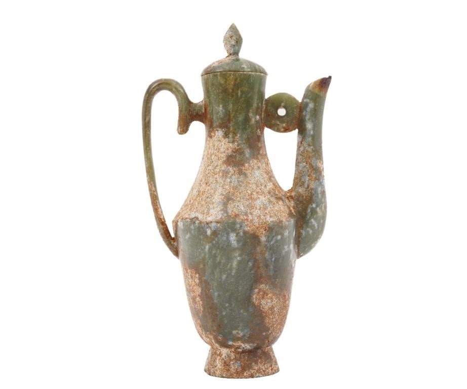 Ancient Chinese jade lidded