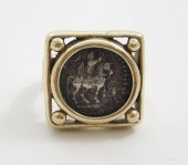 ANCIENT COIN AND FOURTEEN KARA