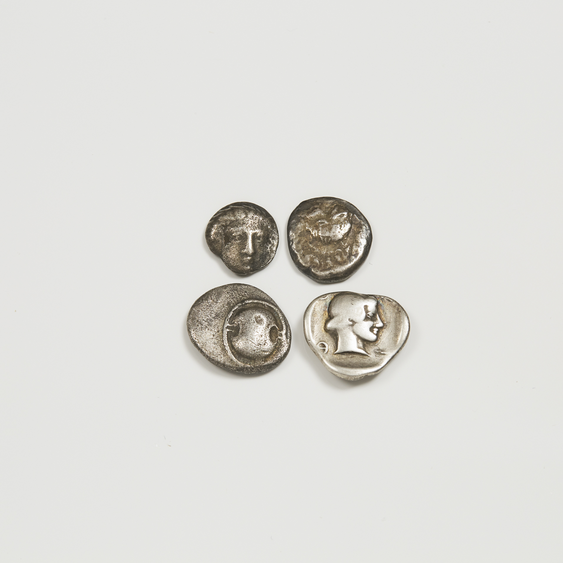 Ancient Coinage (Four)  RHODES AR