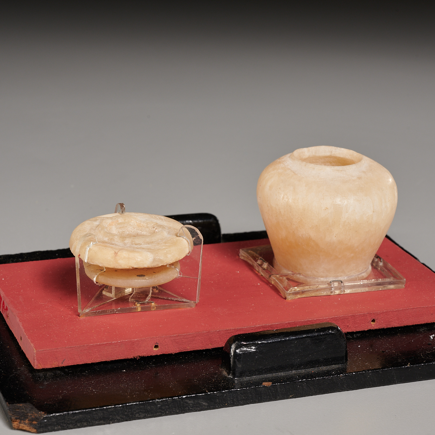 ANCIENT EGYPTIAN ALABASTER JAR &
