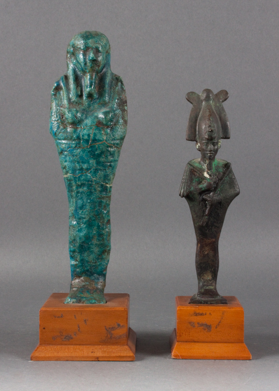 Ancient Egyptian bronze figure of
