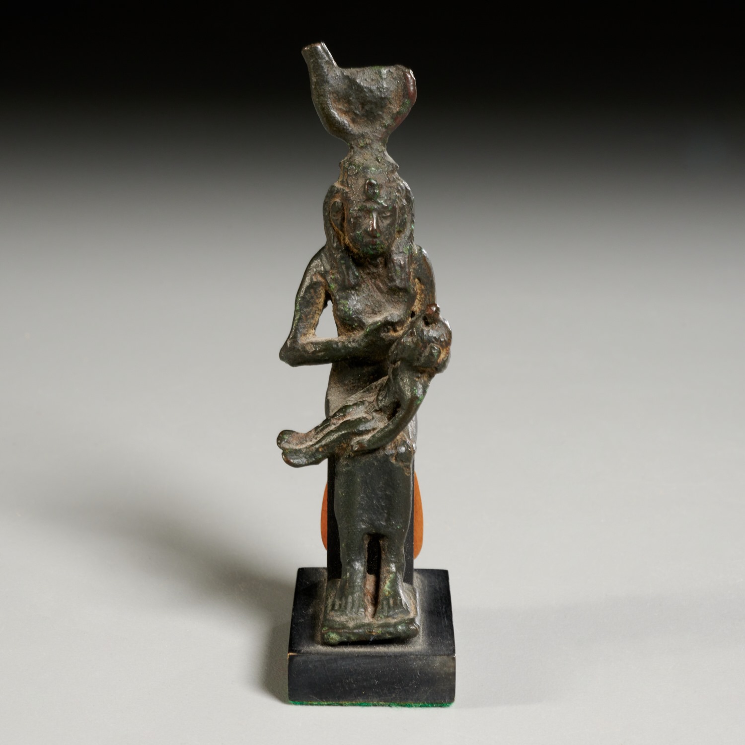 ANCIENT EGYPTIAN BRONZE STATUETTE
