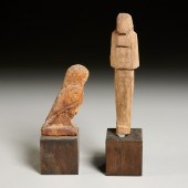 ANCIENT EGYPTIAN CARVED WOOD F