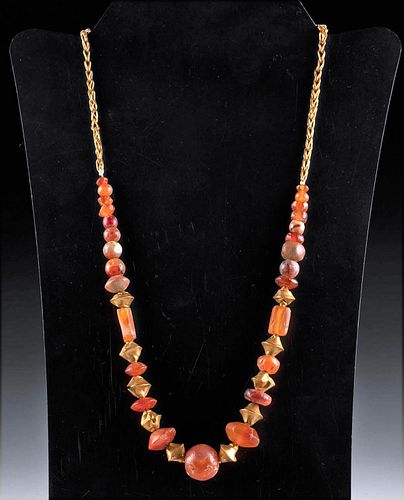 ANCIENT EGYPTIAN GOLD & CARNELIAN