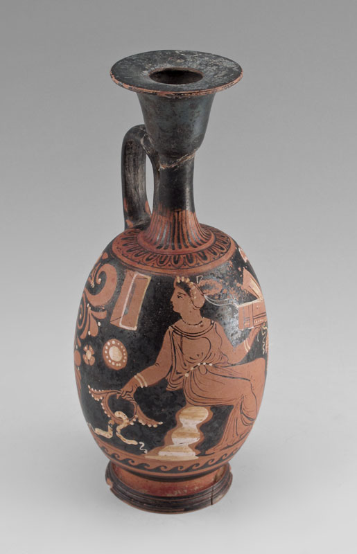 ANCIENT GREEK RED FIGURE LEKYTHOS