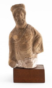 ANCIENT GREEK TANAGRA TERRACOT