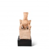 ANCIENT GREEK WHITE CLAY STATU