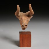 ANCIENT HITTITE BULL HEAD, EX-
