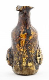 ANCIENT PALESTINIAN BROWN GLAS