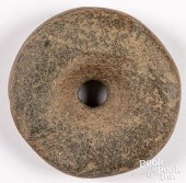 ANCIENT PIERCED DISCOIDAL STON
