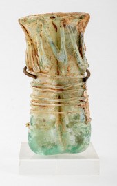 ANCIENT ROMAN GLASS DOUBLE UNG