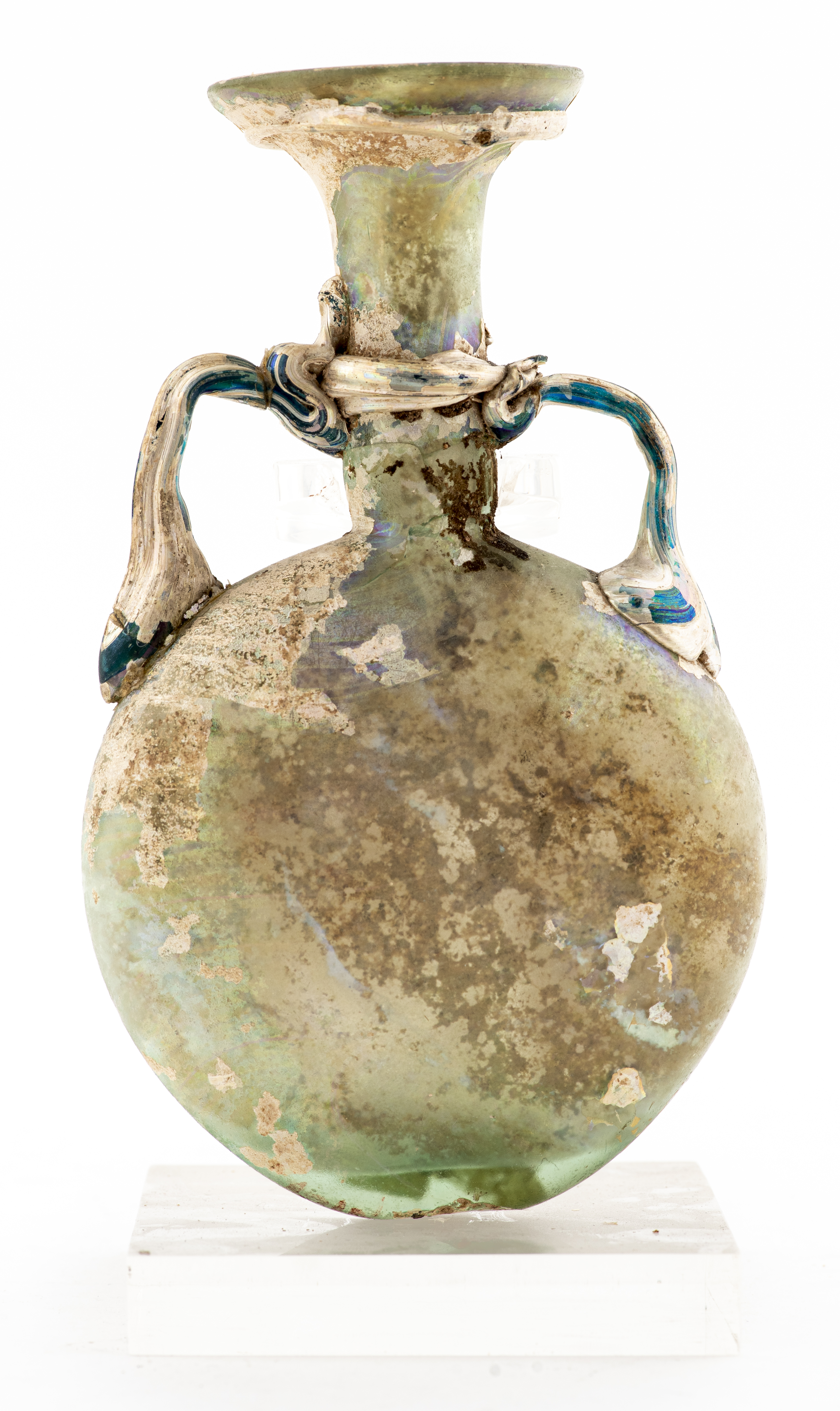 ANCIENT ROMAN GLASS MOON OR PILGRIM