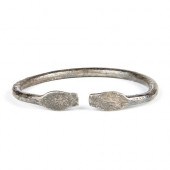 ANCIENT ROMAN SILVER SNAKE BAN