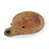 ANCIENT ROMAN TERRACOTTA OIL L