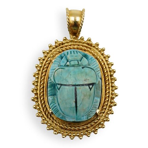 ANCIENT SCARAB 21K GOLD