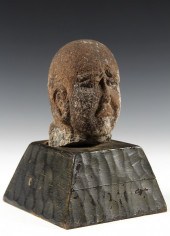 ANCIENT STONE BUDDHA HEAD - 14