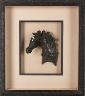ANCIENT STYLE HORSE HEAD SCULP