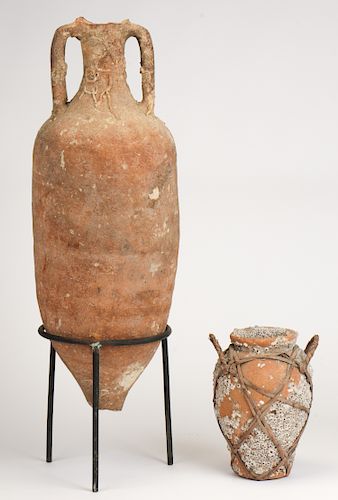 ANCIENT TERRACOTTA CARGO AMPHORA ON
