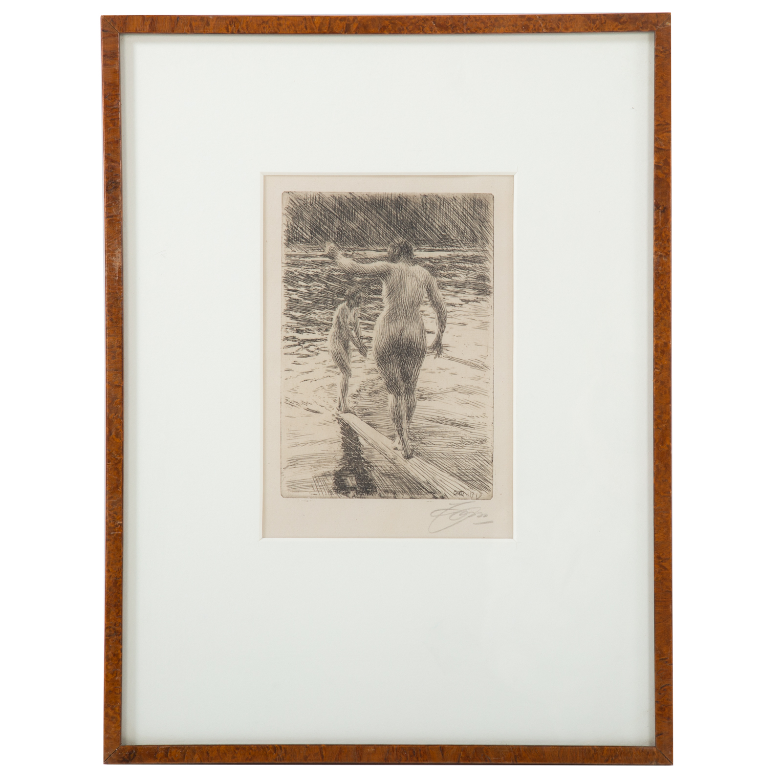 ANDERS ZORN. "BALANCE," ETCHING