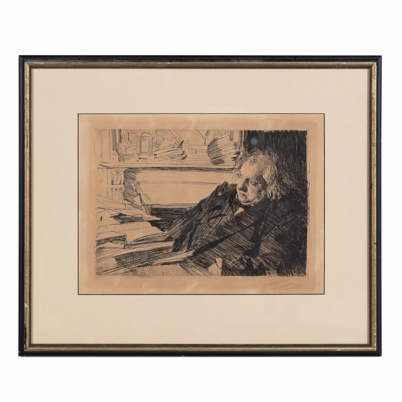 ANDERS ZORN, "ERNEST RENAN"