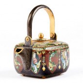 ANDO CLOISONNE MINIATURE TEA P