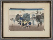 Ando Hiroshige ''Travelers at