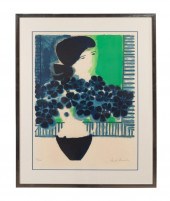 ANDRE BRASILIER 'FEMME AUX FLE