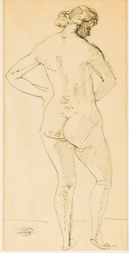 ANDRE DERAIN "NUDE STANDING FROM
