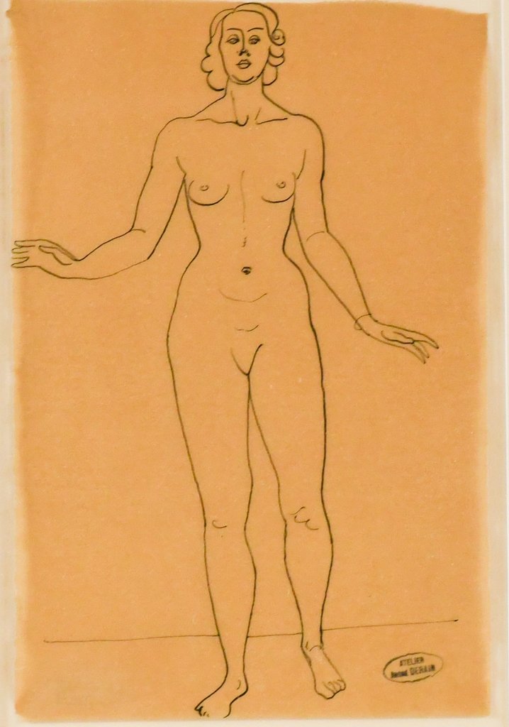 ANDRE DERAIN "NUDE STANDING FROM
