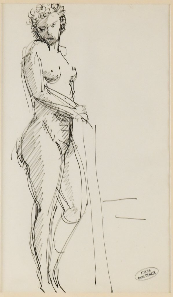 ANDRE DERAIN "NUDE STANDING TO