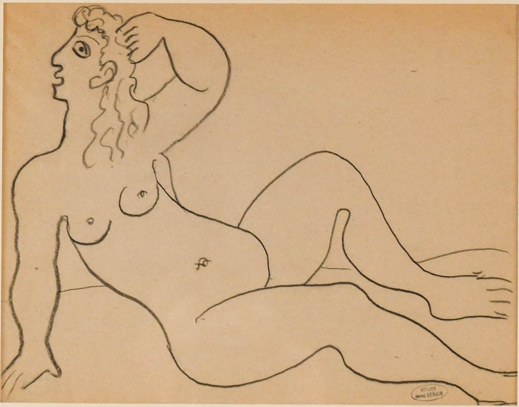 ANDRE DERAIN "SEATED NUDE FACING