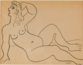 ANDRE DERAIN "SEATED NUDE FACI