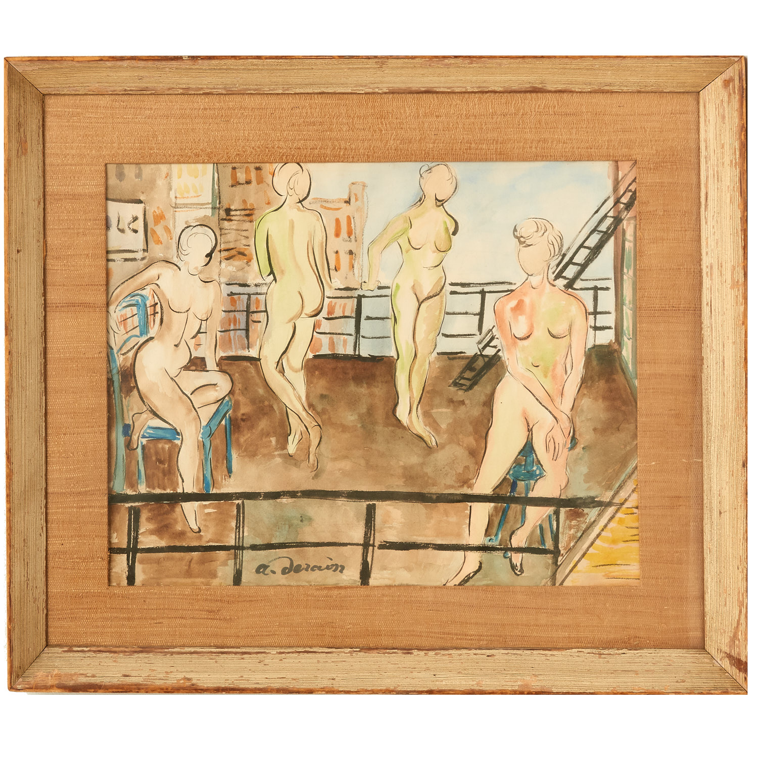 ANDRE DERIAN (ATTRIB), WATERCOLOR