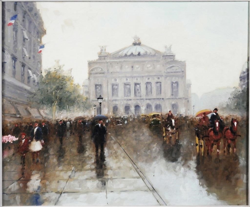 ANDRE GISSON, OIL ON CANVAS,