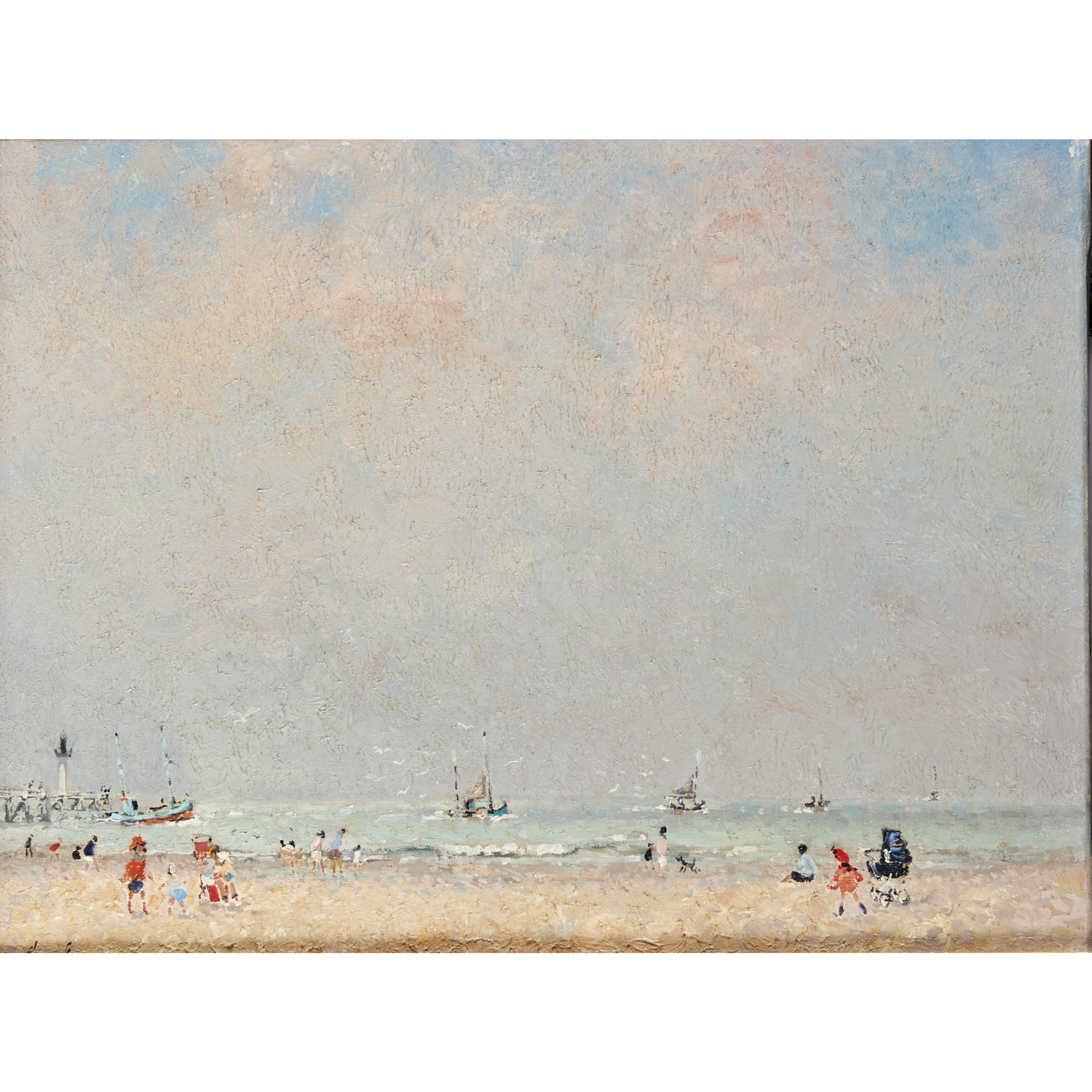 ANDRE HAMBOURG, OIL ON CANVAS Andre