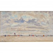 ANDRE HAMBOURG, OIL ON CANVAS