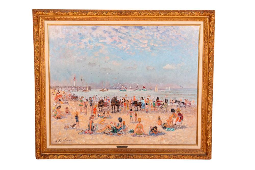 ANDRE HAMBOURG: "SUR LA PLAGE