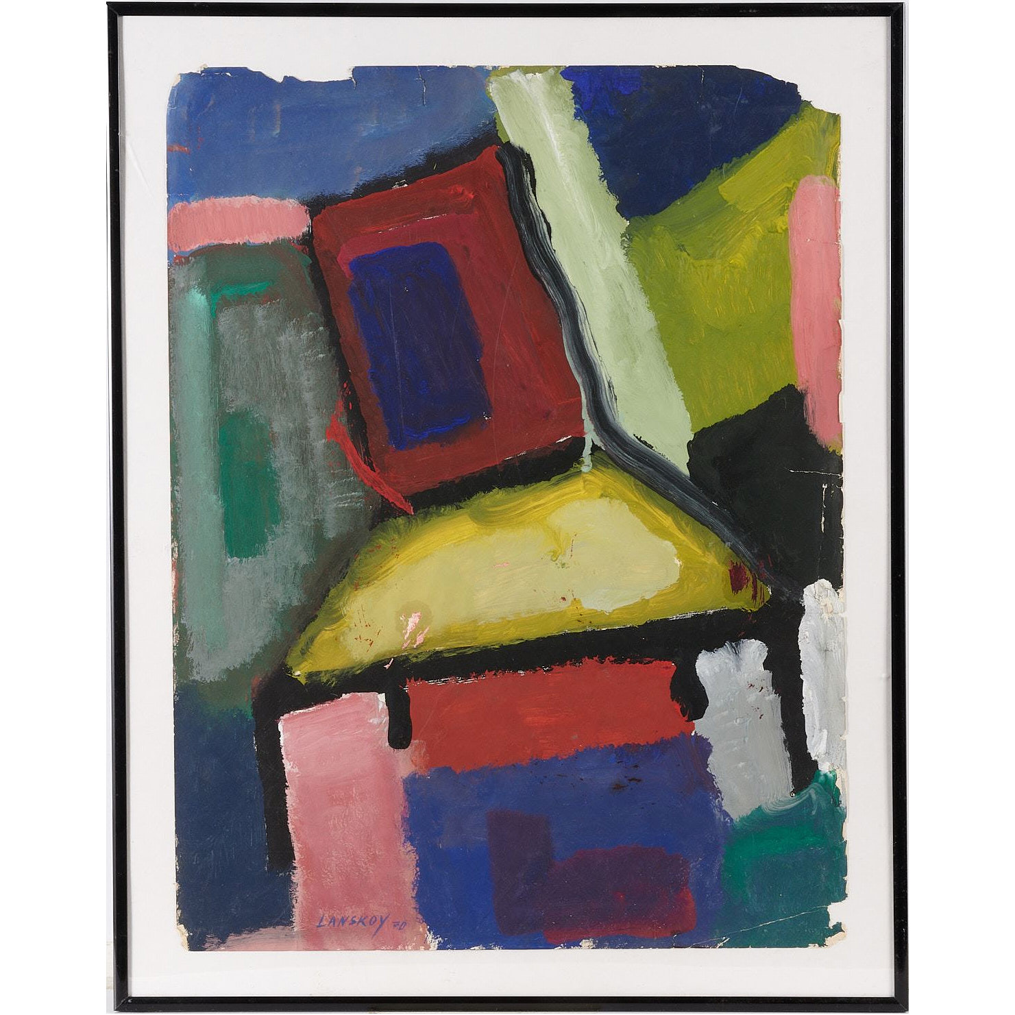 ANDRE LANSKOY (ATTRIB.), GOUACHE ON