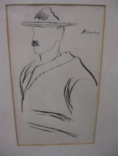 Andre Lanskoy Drawing two gent