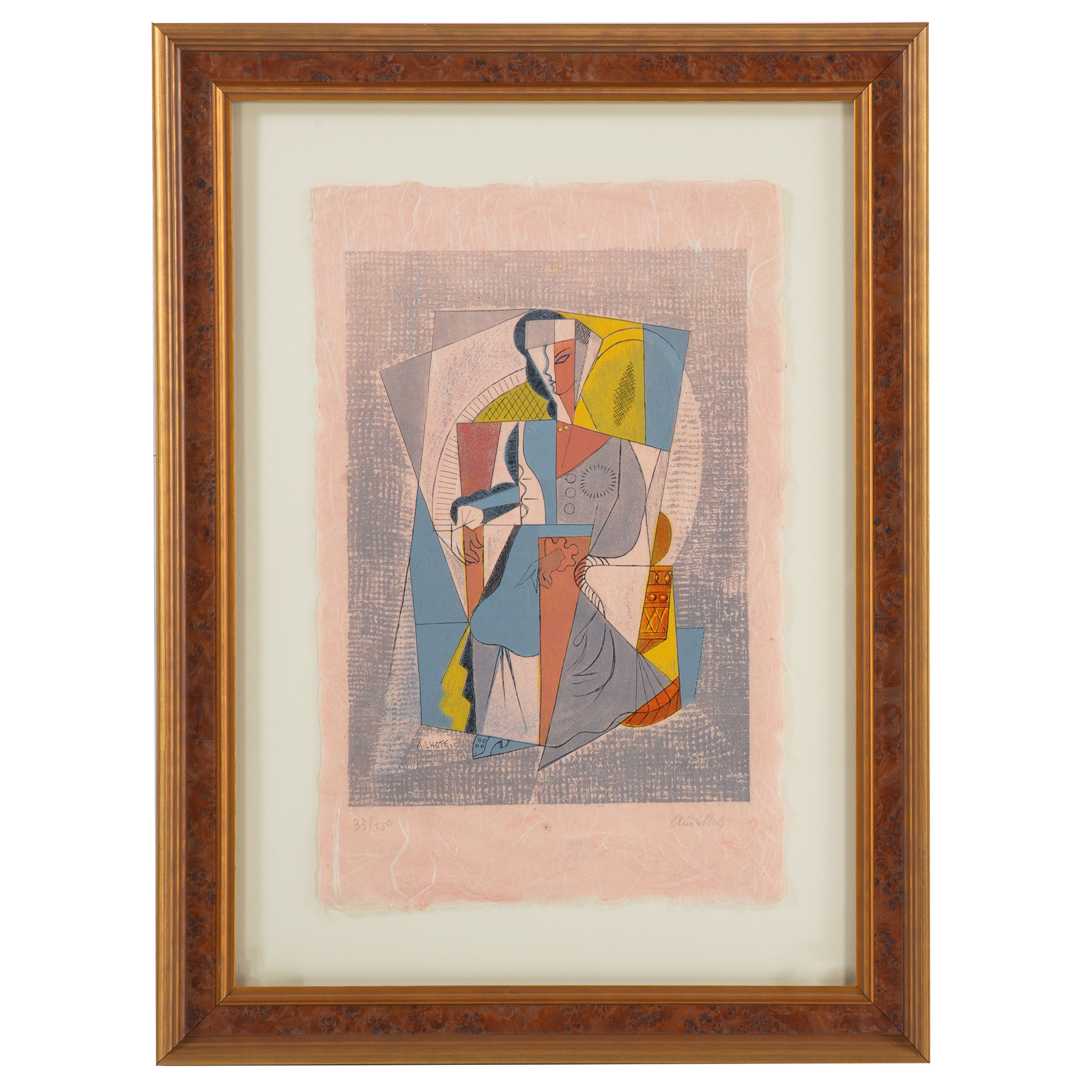 ANDRE LHOTE. "FEMME ASSISE,"