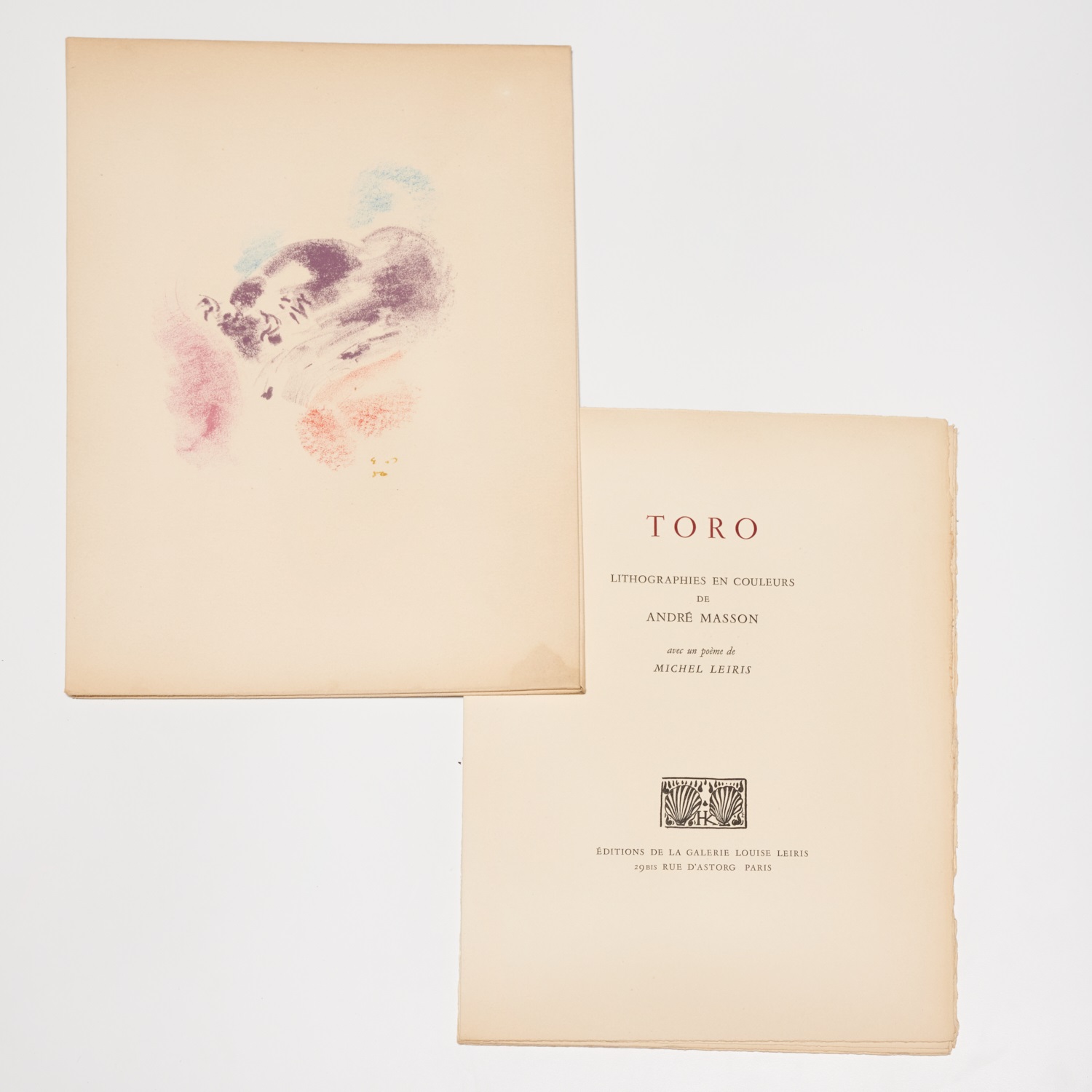 ANDRE MASSON & MICHEL LEIRIS, TORO,