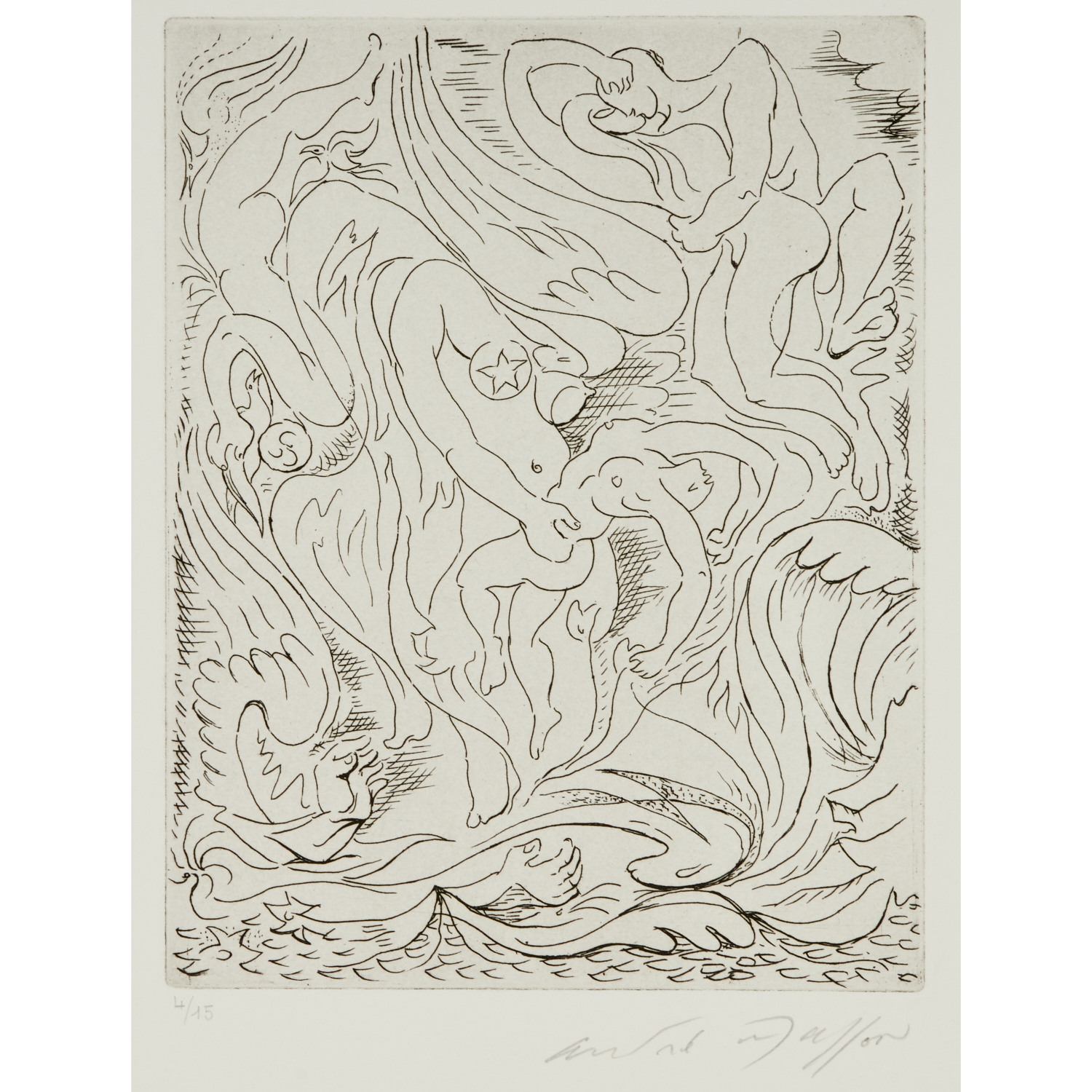 ANDRE MASSON, SIGNED ETCHING