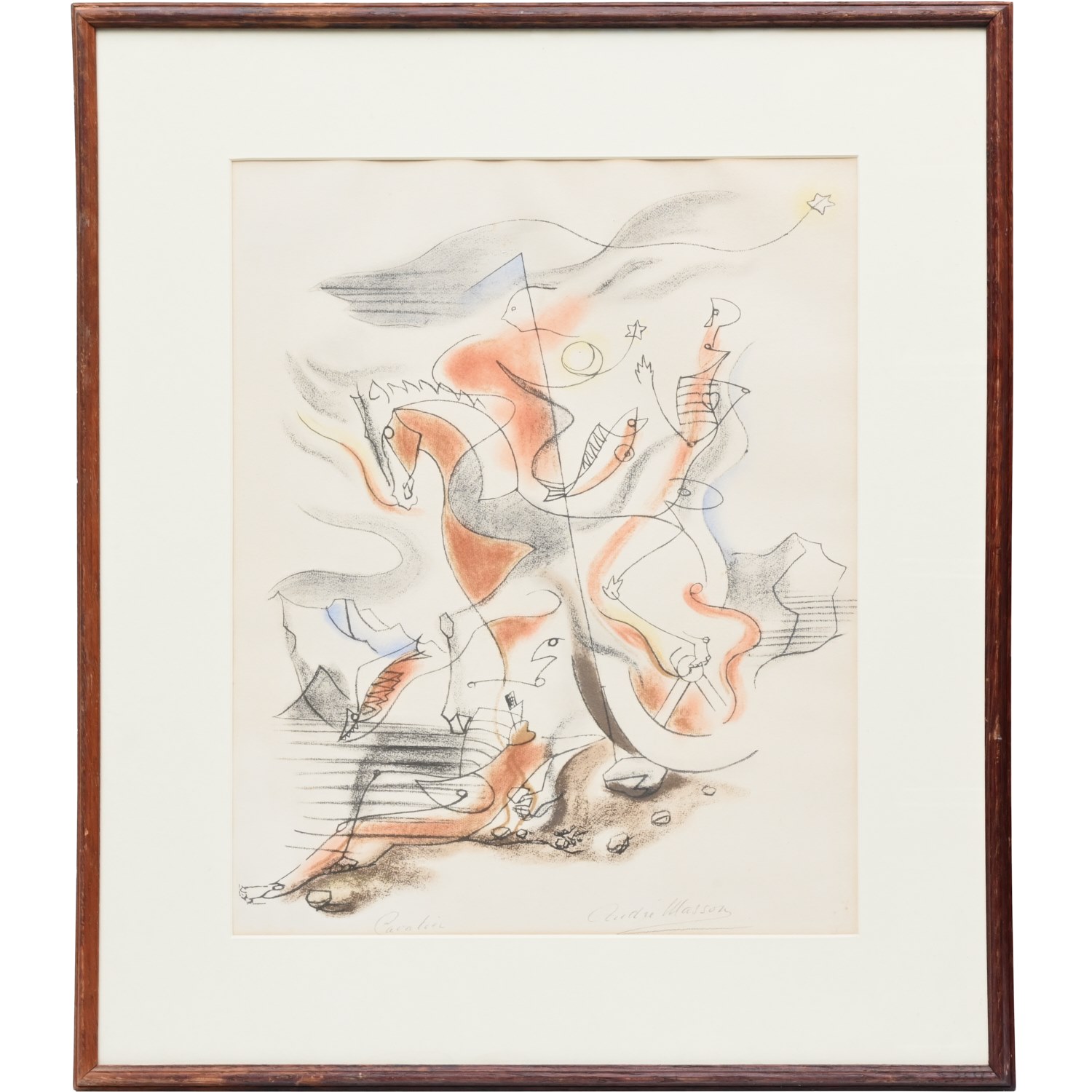 ANDRE MASSON, SIGNED LITHOGRAPH