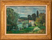 ANDRE PLANSON OIL ON CANVAS RI