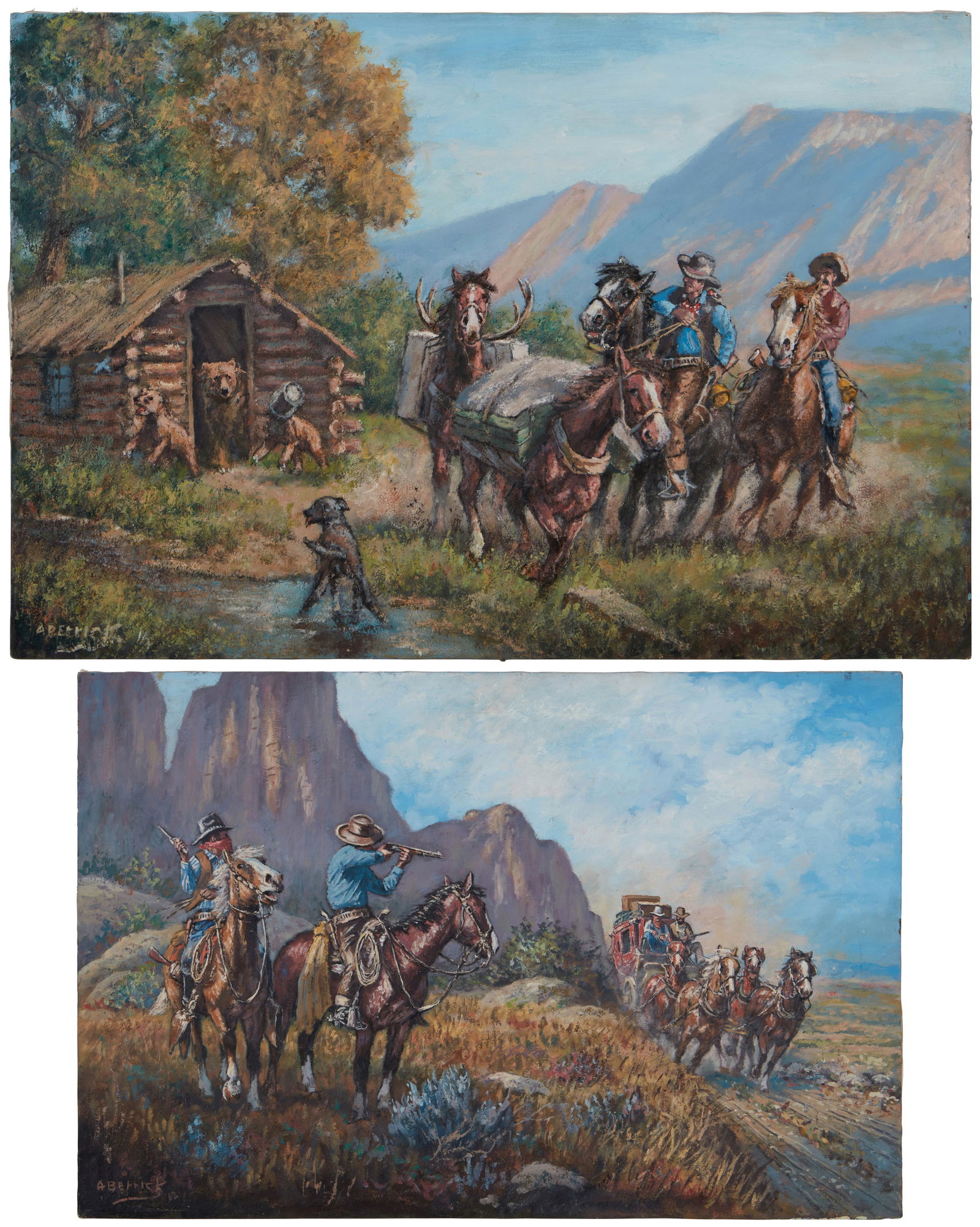 ANDREW BERRICK (B. 1927), OUTLAWS