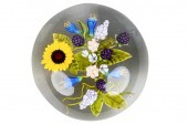 ANDREW BYERS FLORAL ART GLASS
