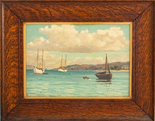 ANDREW HISLOP SEASCAPE OIL ON