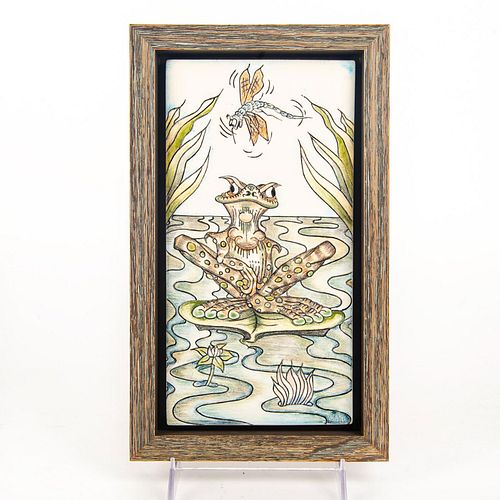 ANDREW HULL POTTERY TRIAL PLAQUE,